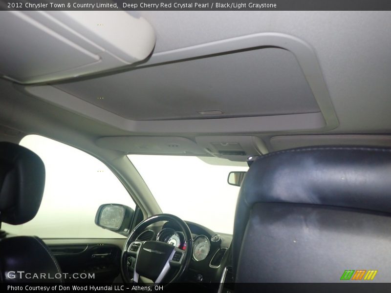 Deep Cherry Red Crystal Pearl / Black/Light Graystone 2012 Chrysler Town & Country Limited