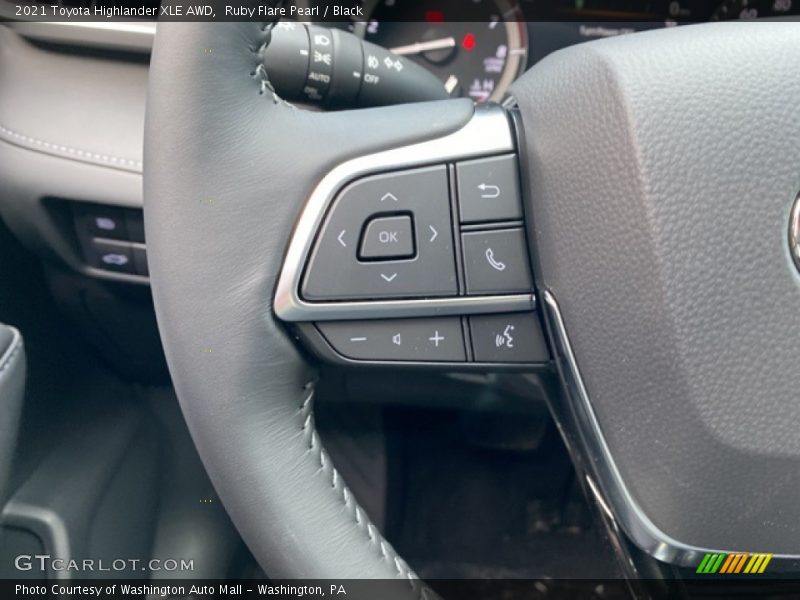 Ruby Flare Pearl / Black 2021 Toyota Highlander XLE AWD
