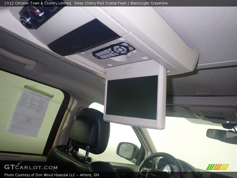 Deep Cherry Red Crystal Pearl / Black/Light Graystone 2012 Chrysler Town & Country Limited