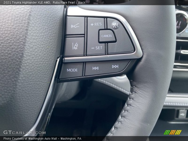 Ruby Flare Pearl / Black 2021 Toyota Highlander XLE AWD