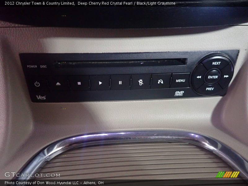 Deep Cherry Red Crystal Pearl / Black/Light Graystone 2012 Chrysler Town & Country Limited