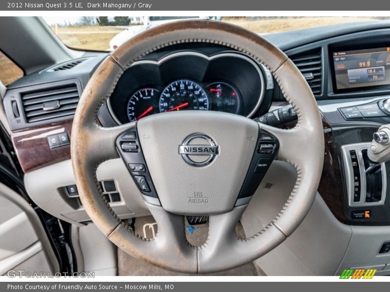 Dark Mahogany / Gray 2012 Nissan Quest 3.5 LE