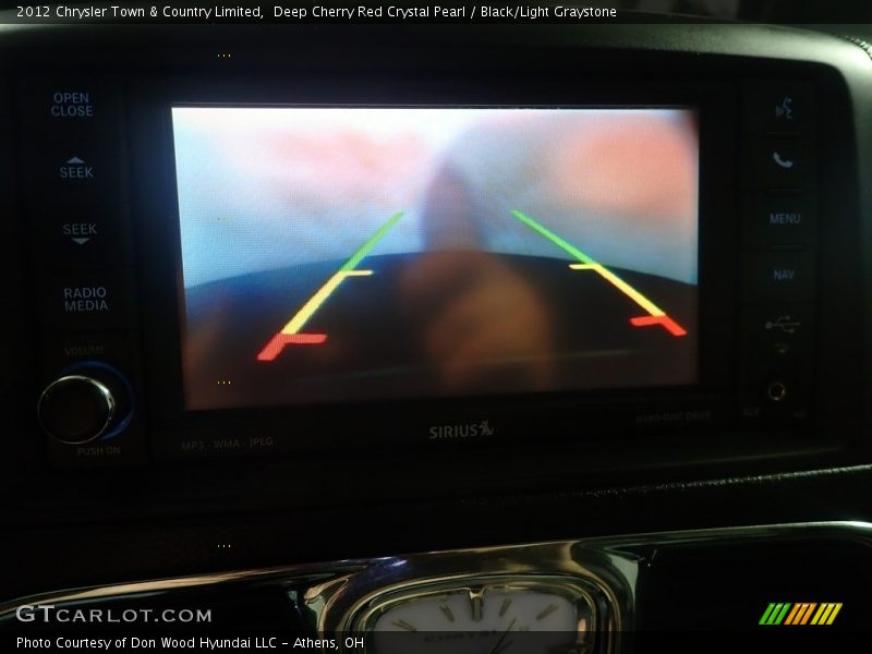 Deep Cherry Red Crystal Pearl / Black/Light Graystone 2012 Chrysler Town & Country Limited