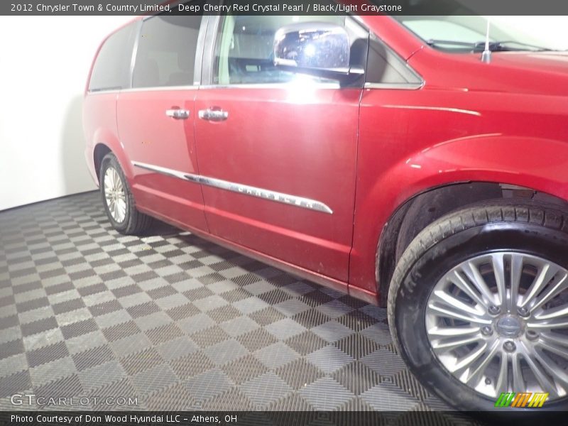 Deep Cherry Red Crystal Pearl / Black/Light Graystone 2012 Chrysler Town & Country Limited