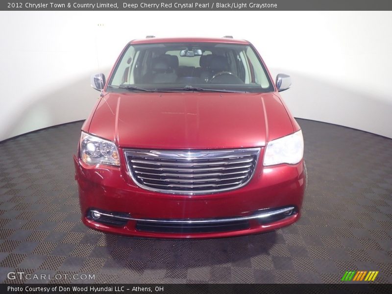 Deep Cherry Red Crystal Pearl / Black/Light Graystone 2012 Chrysler Town & Country Limited