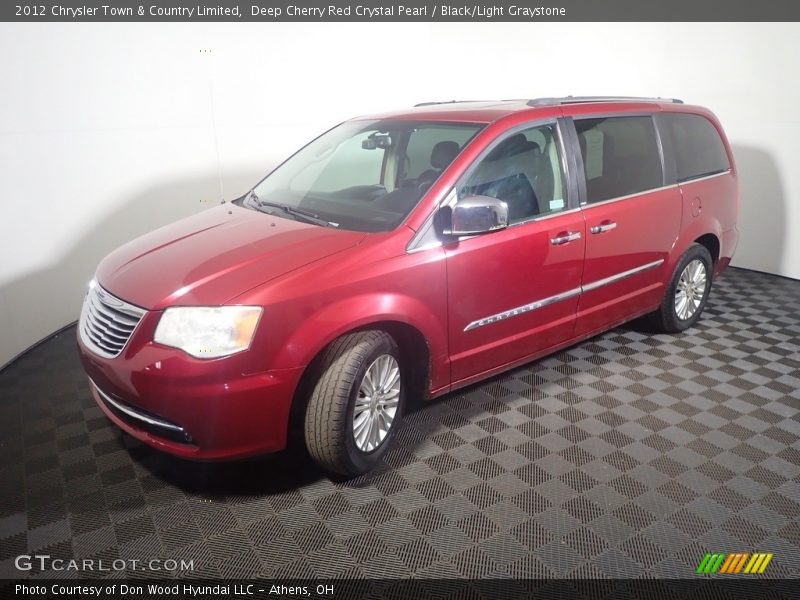 Deep Cherry Red Crystal Pearl / Black/Light Graystone 2012 Chrysler Town & Country Limited