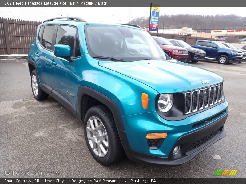 Bikini Metallic / Black 2021 Jeep Renegade Latitude 4x4