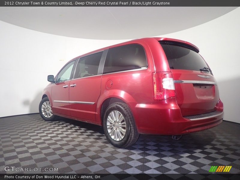 Deep Cherry Red Crystal Pearl / Black/Light Graystone 2012 Chrysler Town & Country Limited