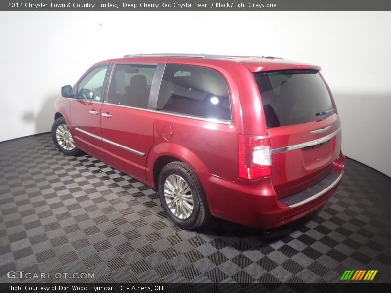 Deep Cherry Red Crystal Pearl / Black/Light Graystone 2012 Chrysler Town & Country Limited