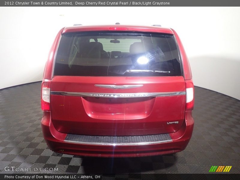 Deep Cherry Red Crystal Pearl / Black/Light Graystone 2012 Chrysler Town & Country Limited