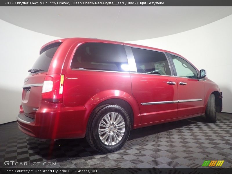 Deep Cherry Red Crystal Pearl / Black/Light Graystone 2012 Chrysler Town & Country Limited