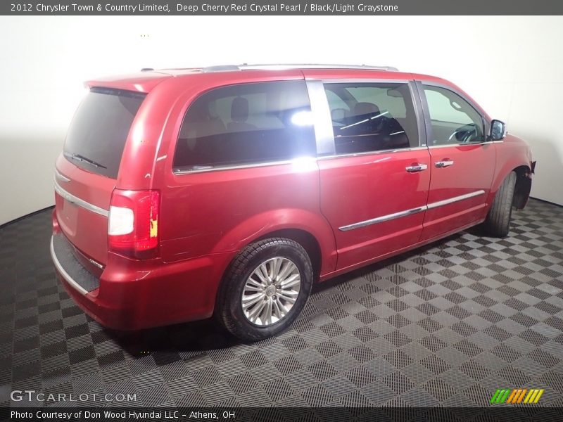 Deep Cherry Red Crystal Pearl / Black/Light Graystone 2012 Chrysler Town & Country Limited