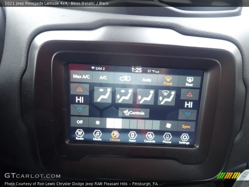 Bikini Metallic / Black 2021 Jeep Renegade Latitude 4x4