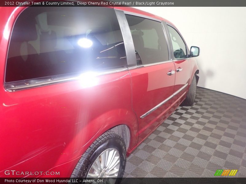 Deep Cherry Red Crystal Pearl / Black/Light Graystone 2012 Chrysler Town & Country Limited