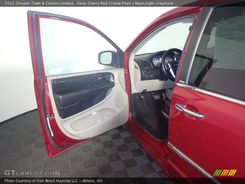 Deep Cherry Red Crystal Pearl / Black/Light Graystone 2012 Chrysler Town & Country Limited