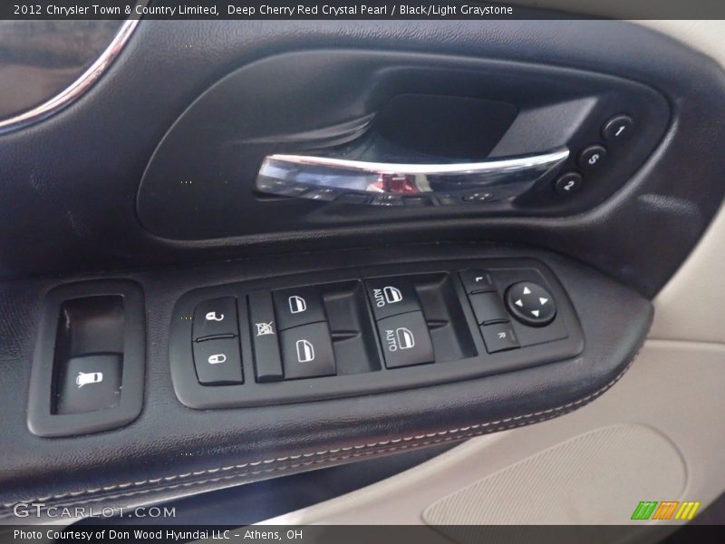 Deep Cherry Red Crystal Pearl / Black/Light Graystone 2012 Chrysler Town & Country Limited