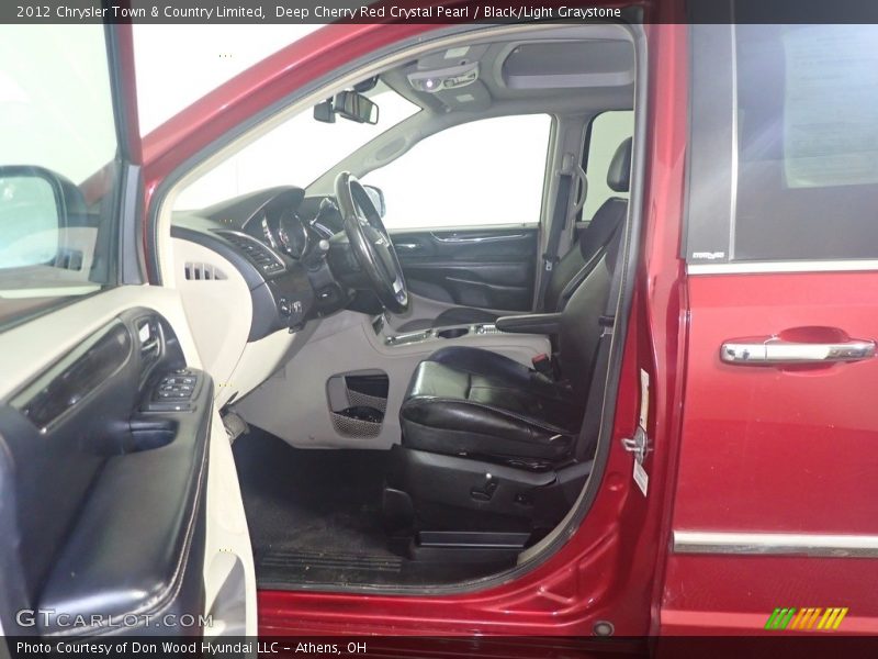 Deep Cherry Red Crystal Pearl / Black/Light Graystone 2012 Chrysler Town & Country Limited