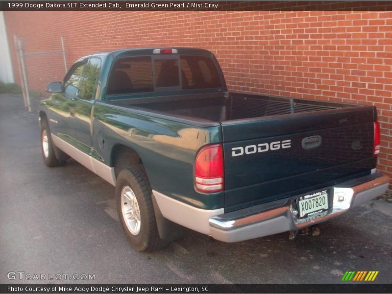 Emerald Green Pearl / Mist Gray 1999 Dodge Dakota SLT Extended Cab