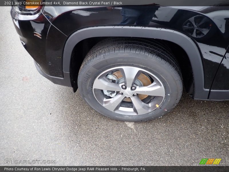 Diamond Black Crystal Pearl / Black 2021 Jeep Cherokee Limited 4x4