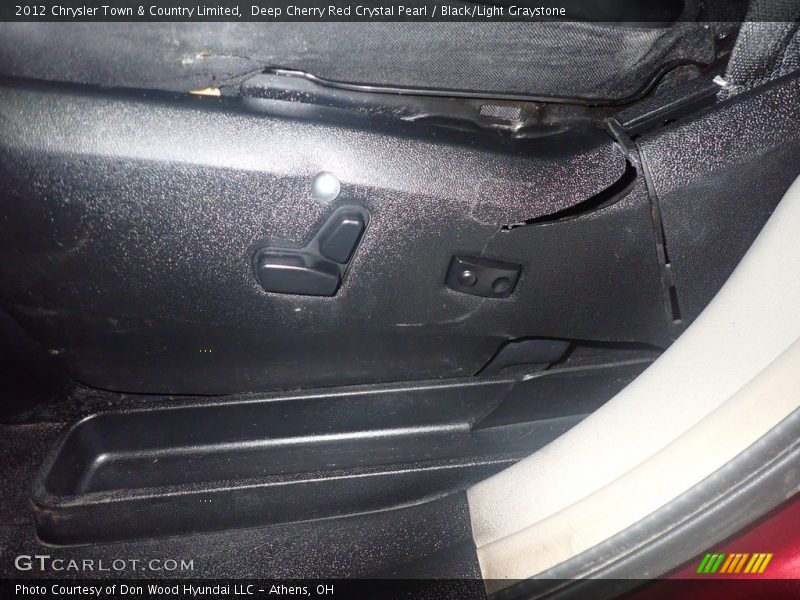 Deep Cherry Red Crystal Pearl / Black/Light Graystone 2012 Chrysler Town & Country Limited