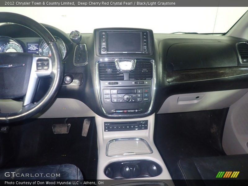 Deep Cherry Red Crystal Pearl / Black/Light Graystone 2012 Chrysler Town & Country Limited