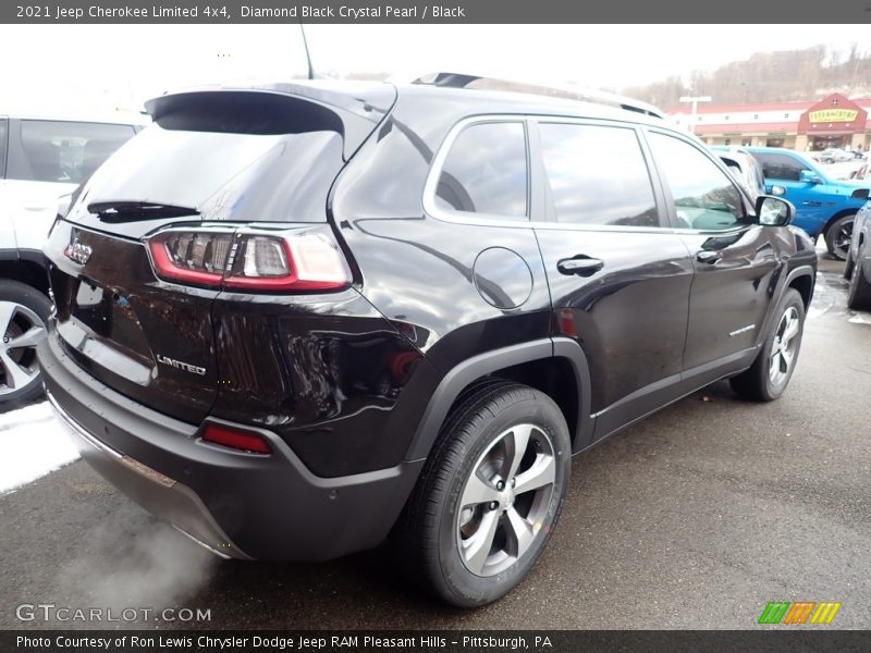 Diamond Black Crystal Pearl / Black 2021 Jeep Cherokee Limited 4x4