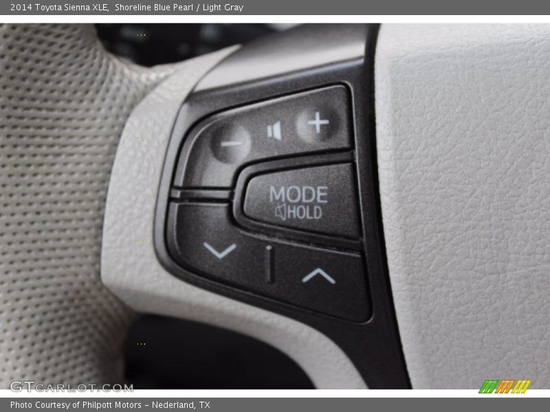Shoreline Blue Pearl / Light Gray 2014 Toyota Sienna XLE