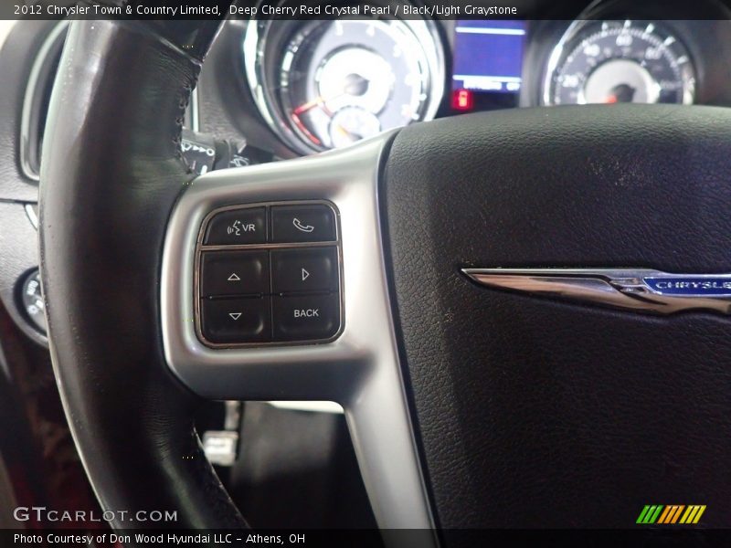 Deep Cherry Red Crystal Pearl / Black/Light Graystone 2012 Chrysler Town & Country Limited
