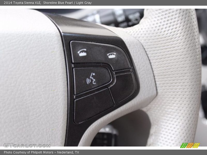 Shoreline Blue Pearl / Light Gray 2014 Toyota Sienna XLE