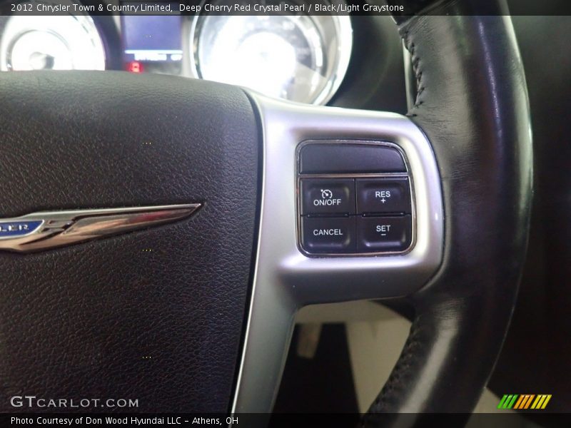 Deep Cherry Red Crystal Pearl / Black/Light Graystone 2012 Chrysler Town & Country Limited