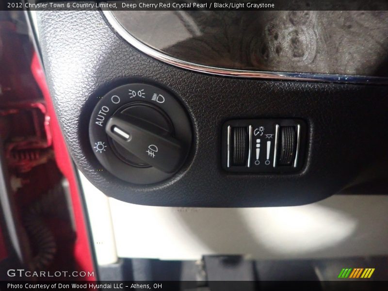 Deep Cherry Red Crystal Pearl / Black/Light Graystone 2012 Chrysler Town & Country Limited