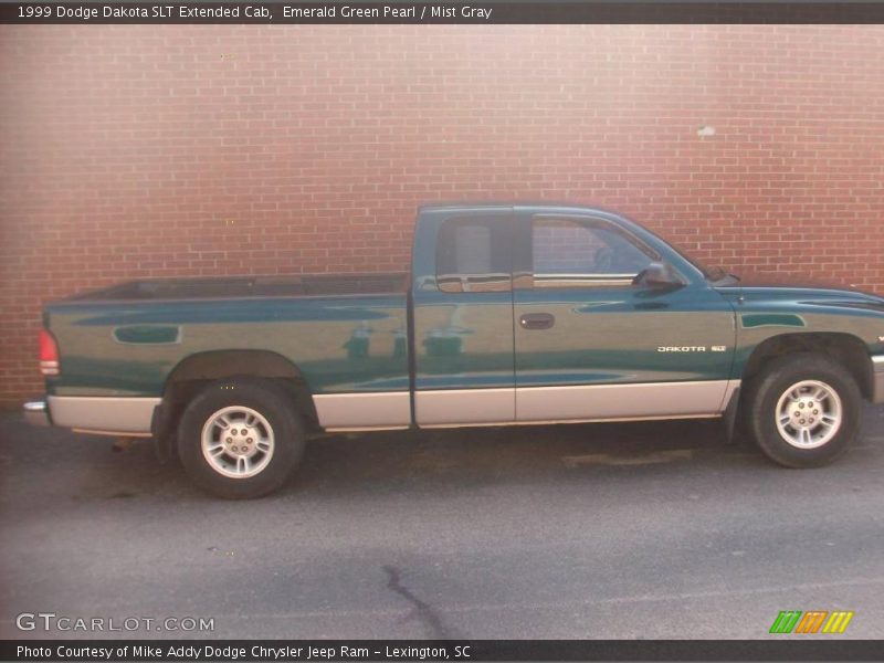 Emerald Green Pearl / Mist Gray 1999 Dodge Dakota SLT Extended Cab