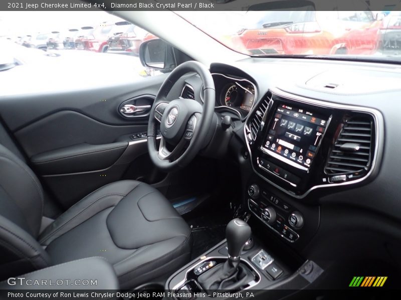 Diamond Black Crystal Pearl / Black 2021 Jeep Cherokee Limited 4x4