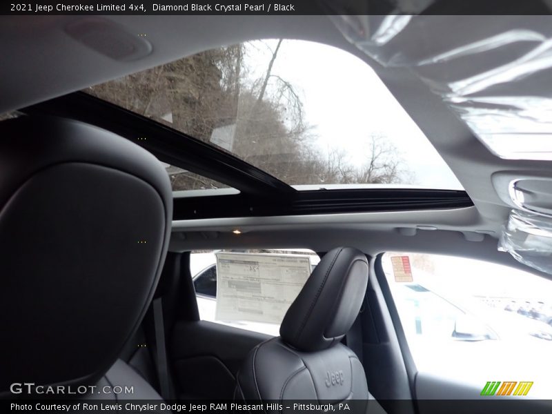 Diamond Black Crystal Pearl / Black 2021 Jeep Cherokee Limited 4x4
