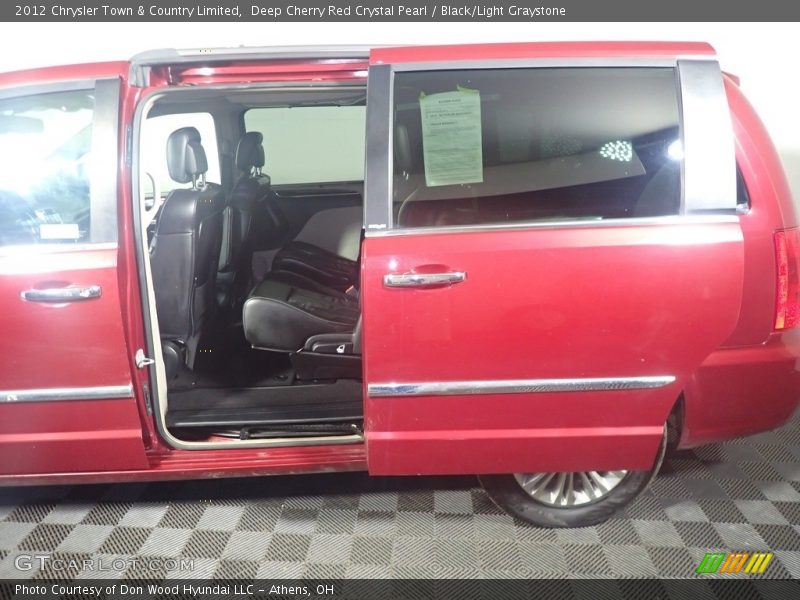 Deep Cherry Red Crystal Pearl / Black/Light Graystone 2012 Chrysler Town & Country Limited