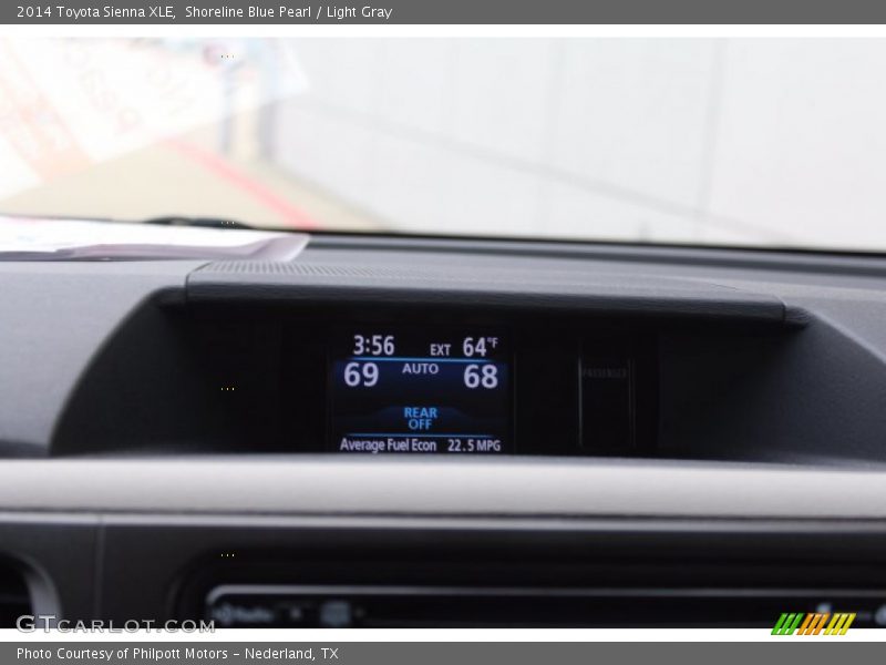 Shoreline Blue Pearl / Light Gray 2014 Toyota Sienna XLE