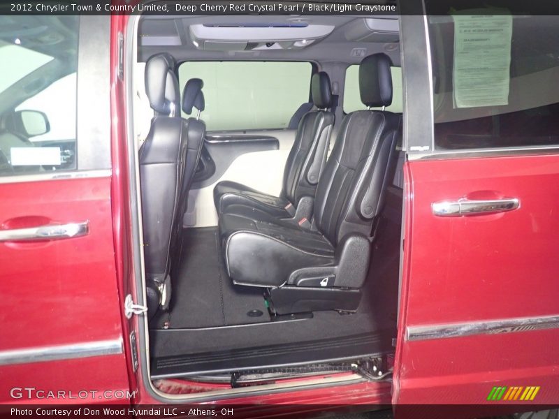 Deep Cherry Red Crystal Pearl / Black/Light Graystone 2012 Chrysler Town & Country Limited