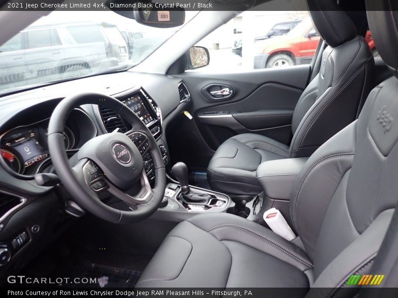 Diamond Black Crystal Pearl / Black 2021 Jeep Cherokee Limited 4x4
