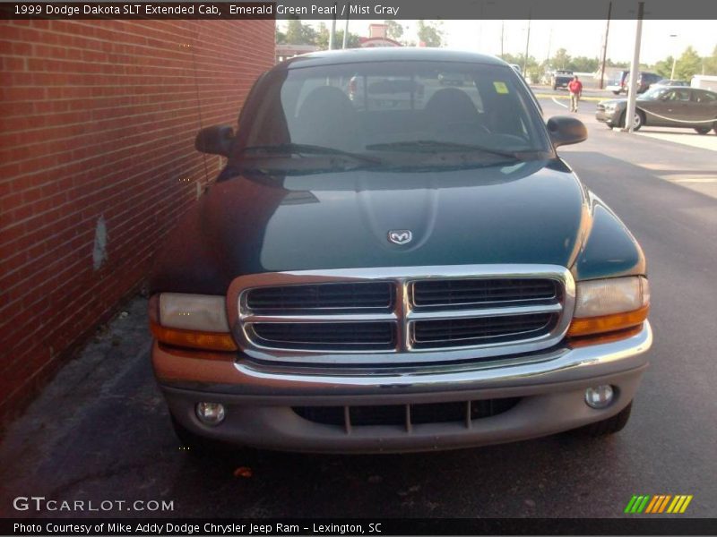 Emerald Green Pearl / Mist Gray 1999 Dodge Dakota SLT Extended Cab