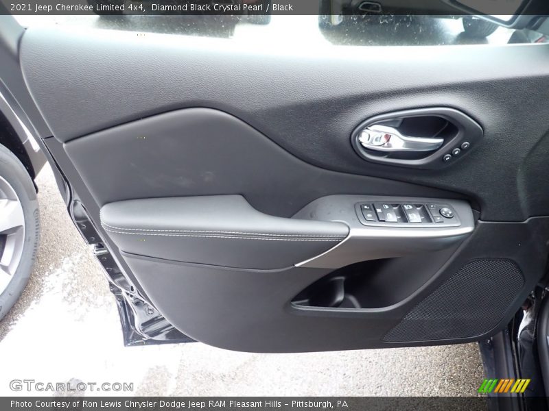 Diamond Black Crystal Pearl / Black 2021 Jeep Cherokee Limited 4x4