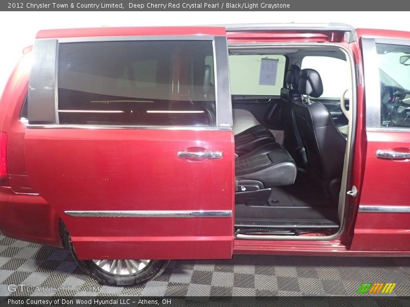 Deep Cherry Red Crystal Pearl / Black/Light Graystone 2012 Chrysler Town & Country Limited