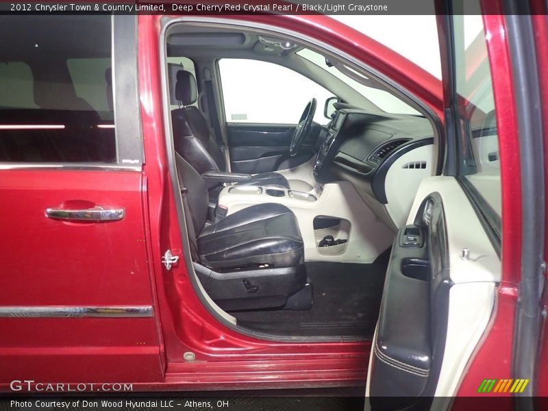 Deep Cherry Red Crystal Pearl / Black/Light Graystone 2012 Chrysler Town & Country Limited