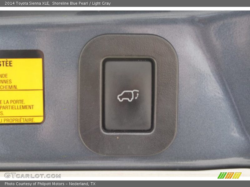 Shoreline Blue Pearl / Light Gray 2014 Toyota Sienna XLE