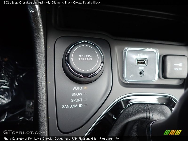 Diamond Black Crystal Pearl / Black 2021 Jeep Cherokee Limited 4x4