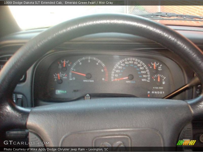 Emerald Green Pearl / Mist Gray 1999 Dodge Dakota SLT Extended Cab
