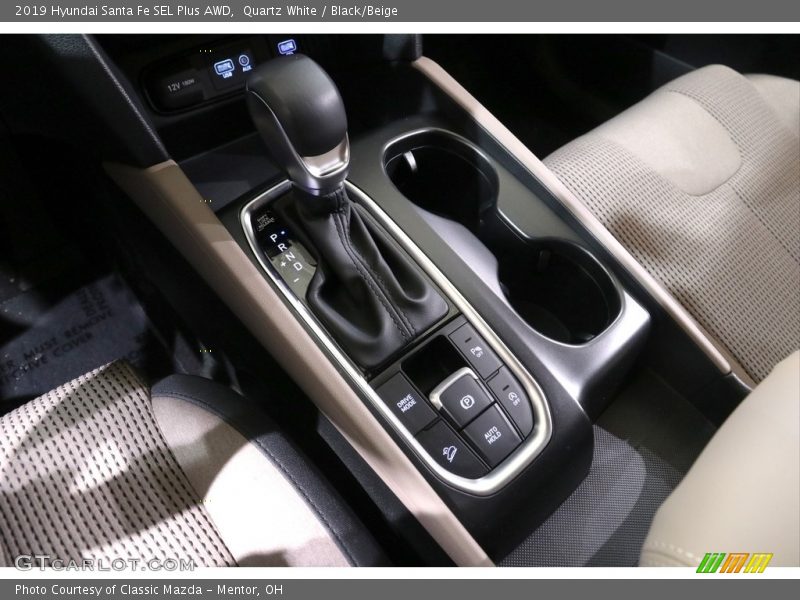 Quartz White / Black/Beige 2019 Hyundai Santa Fe SEL Plus AWD
