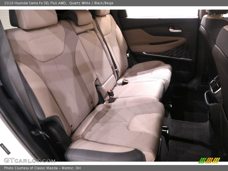 Quartz White / Black/Beige 2019 Hyundai Santa Fe SEL Plus AWD