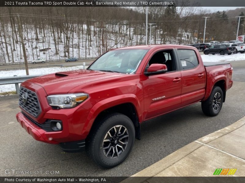 Barcelona Red Metallic / TRD Cement/Black 2021 Toyota Tacoma TRD Sport Double Cab 4x4