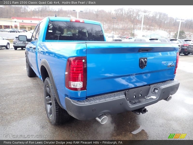 Hydro Blue Pearl / Black 2021 Ram 1500 Classic Quad Cab 4x4