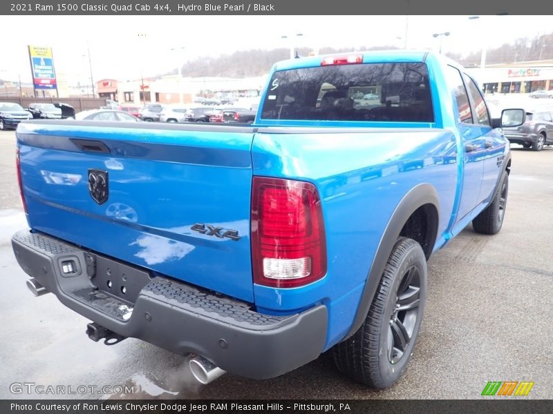 Hydro Blue Pearl / Black 2021 Ram 1500 Classic Quad Cab 4x4